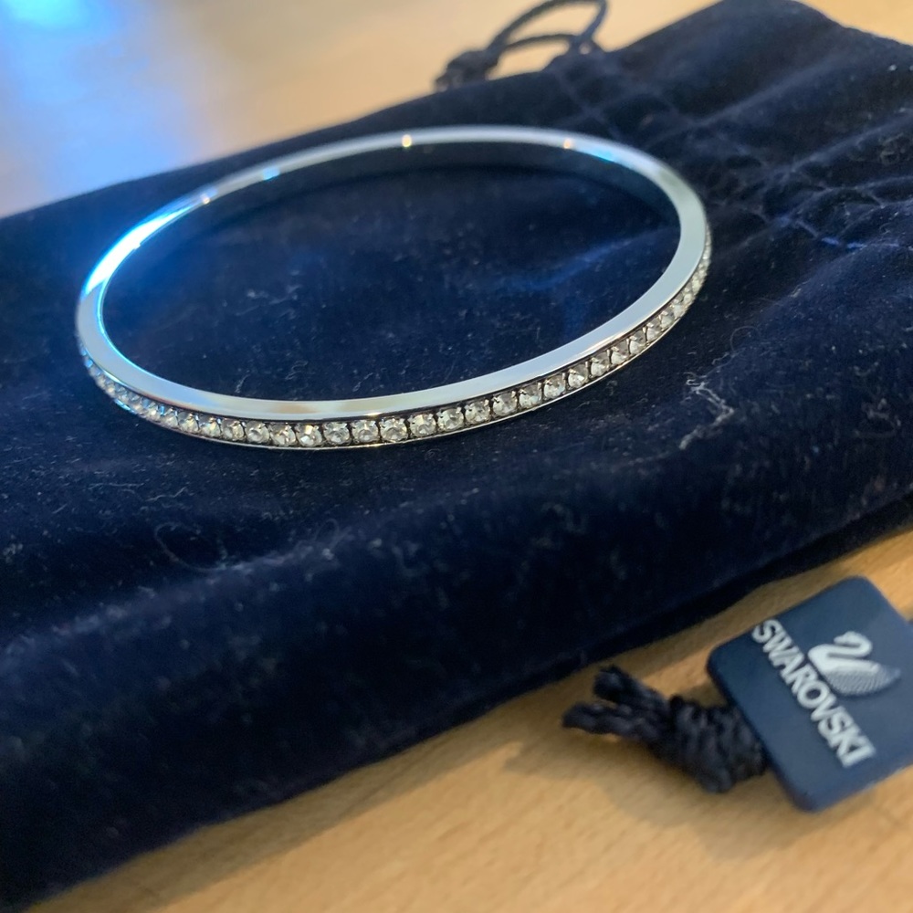 Swarovski Silver Diamond Bangle Bracelet